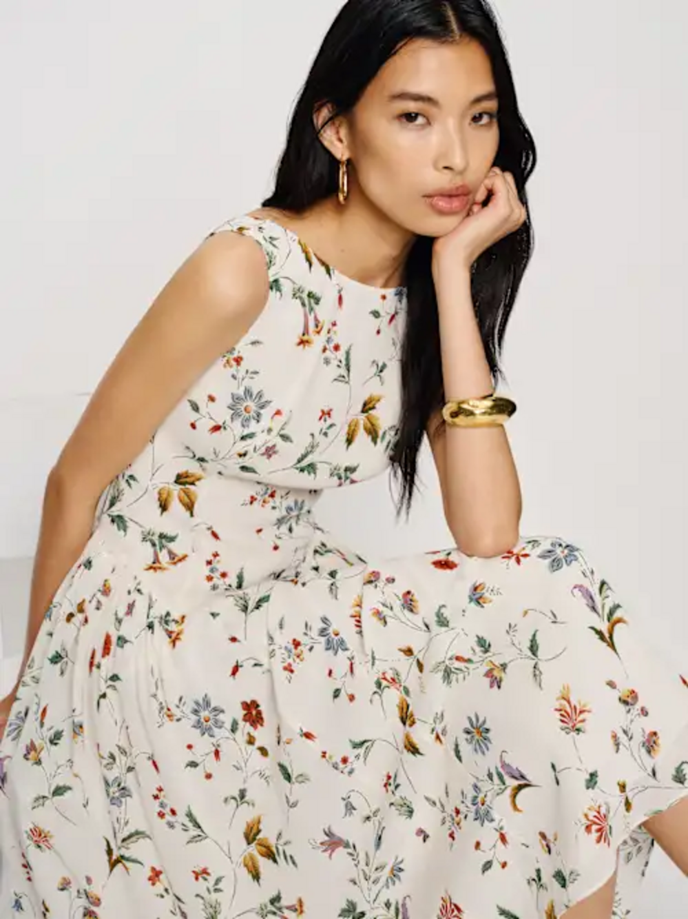 Reformation Anelis Dress Ivory - Size 6